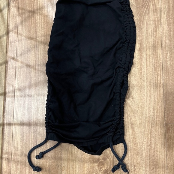 The Line by K Dresses & Skirts - The Line by K Black Ruched Pencil Midi Skirt